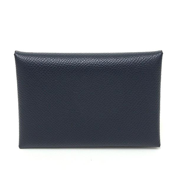 エルメス カルヴィ デュオ エプソン キャバン 黒 U刻印(2022年製) カードケース ケース 財布 Sランク【中古】