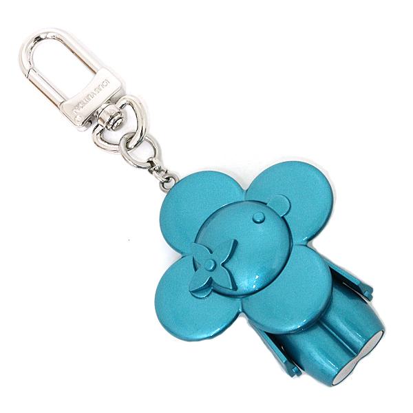 ルイ ヴィトン LOUIS VUITTON ビジュー サック･ヴィヴィエンヌ メタル バッグチャーム キーホルダー M00484 ターコイズ 【中古】Sランク