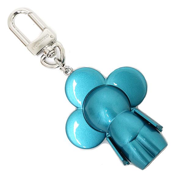 ルイ ヴィトン LOUIS VUITTON ビジュー サック･ヴィヴィエンヌ メタル バッグチャーム キーホルダー M00484 ターコイズ 【中古】Sランク_1