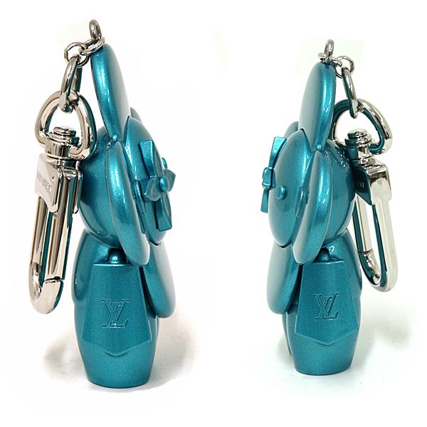 ルイ ヴィトン LOUIS VUITTON ビジュー サック･ヴィヴィエンヌ メタル バッグチャーム キーホルダー M00484 ターコイズ 【中古】Sランク_3