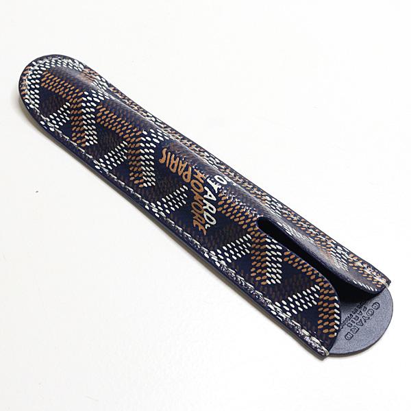 GOYARD ゴヤール クラムシー トラベルサイズローラーボールペン ネイビーブルー 青インク Sランク【中古】_4