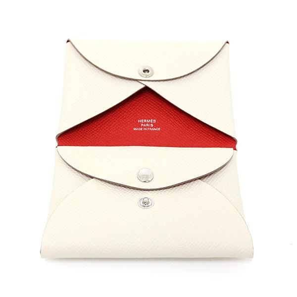 エルメス カルヴィ デュオ ヴォー・エプソン クレ×ルージュラデュー K刻印(2025年製)  カードケース 未使用品 エルメス カルヴィ デュオ ヴォー・エプソン クレ×ルージュラデュー K