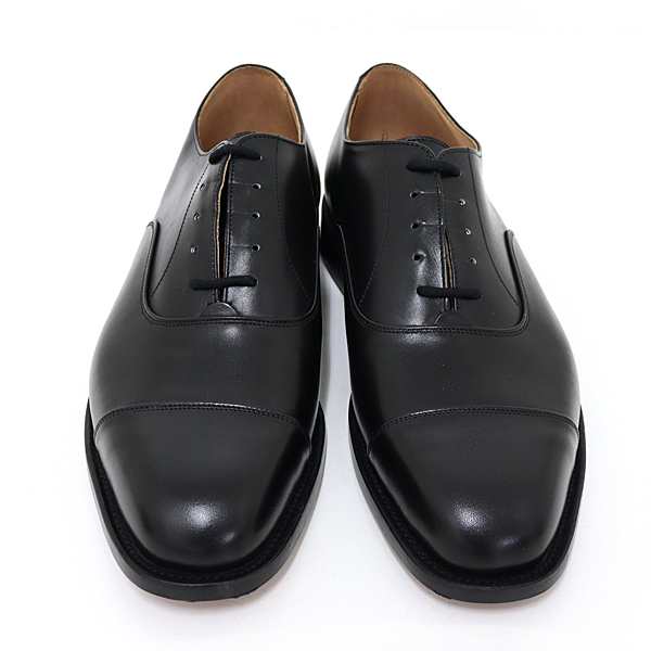 トリッカーズ Tricker's ストレートチップ ビジネスシューズ REGENT BLACK CALF レザーソール 614017 ブラック 未使用品