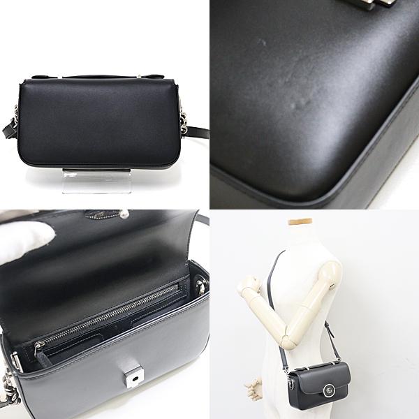 GUCCI グッチ プチ GG ミニ ショルダーバッグ ブラック レザー 739722