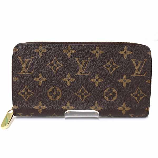 ルイ ヴィトン LOUIS VUITTON ジッピー･ウォレット ラウンドファスナー長財布 モノグラム･キャンバス M42616 ブラウン 【中古】A
