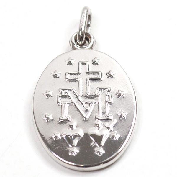 ウノアエレ UNOAERRE K18WG 聖母マリア メダイ ペンダントトップ L 1.8 