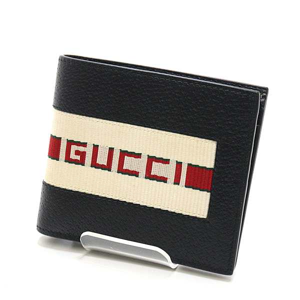 GUCCI グッチ ニューウェブ 二つ折り財布 408826 ブラック（黒）未使用