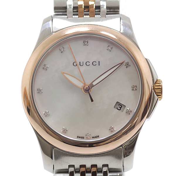 GUCCI グッチ レディース腕時計 Gタイムレス YA126514 12Pダイヤ ...