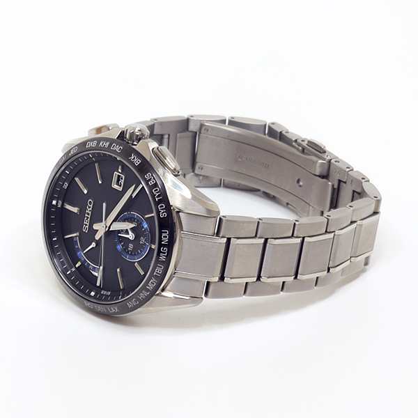 【正規品直輸入】 SEIKO セイコー メンズ腕時計 ブライツ SAGA235 黒文字盤 チタン ブライツ