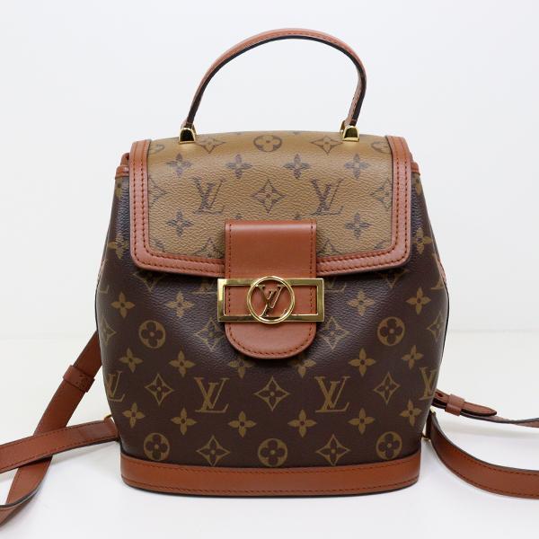 ルイヴィトン LOUIS VUITTON ドーフィーヌ バックパック M45142 ブラウン ゴールド金具 【中古】Aランク