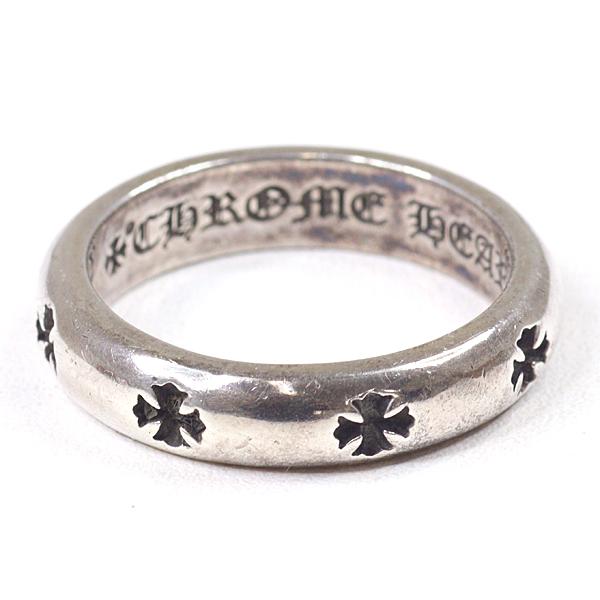 CHROME HEARTS (クロムハーツ) クロスバンドフープピアス シルバー
