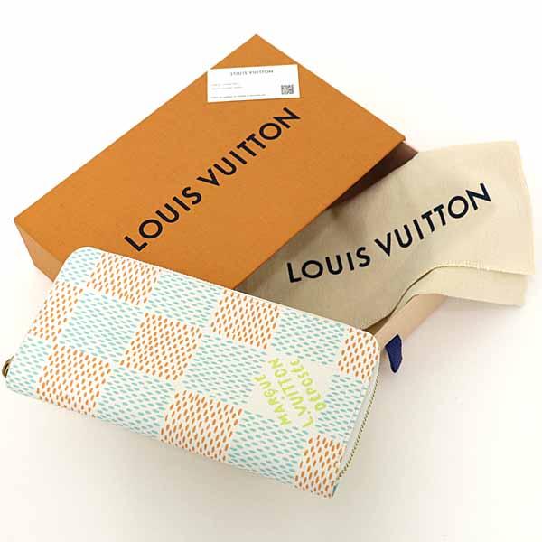 ルイ ヴィトン LOUIS VUITTON ジッピーウォレット･ヴェルティカル ラウンドファスナー長財布 ダミエ･ヘリテージ N40675 【中古】A_1