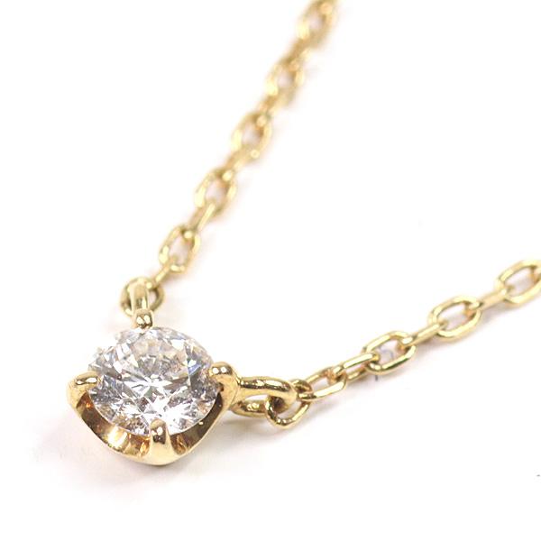 ヴァンドーム青山 K18 ダイヤ キャトル ネックレス 0.27ct VENDOME 