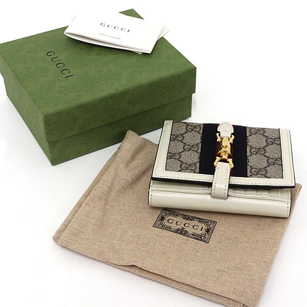 グッチ GUCCI ジャッキー 1961 ウォレット 二つ折り財布 GGスプリーム 