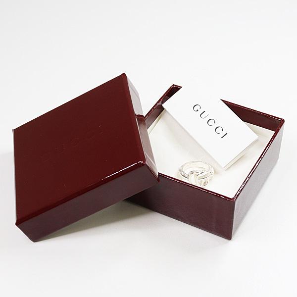 グッチ GUCCI ダブルG キーモチーフ リング スターリングシルバー Ag925 サイズ12(実寸11号) 【中古】_5