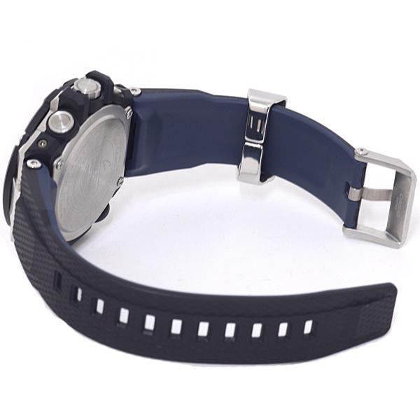 CASIO カシオ メンズ腕時計 Gショック G-STEEL GST-B100 タフソーラー 20気圧防水 ブラック ブルー 【中古】_3