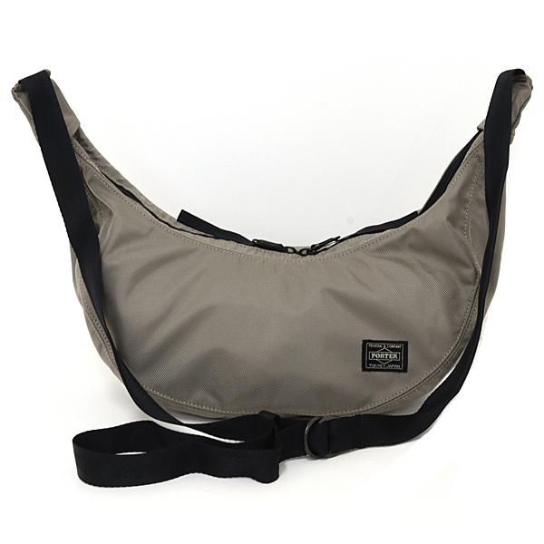 ボーイ PORTER ラウンド ショルダーバッグ(S) 上半身御徒面子 吉田嚢 ナイロン 808-06862 ベージュ カーキ 【中古】A位置づける
