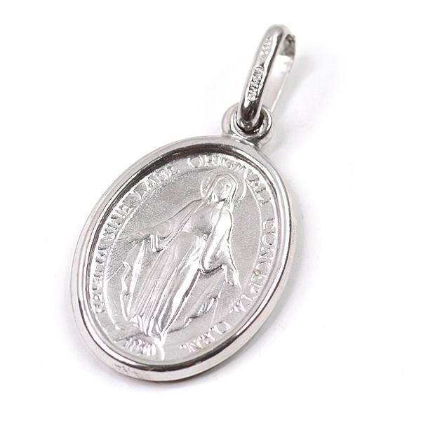 ウノアエレ UNOAERRE K18WG 聖母マリア メダイ ペンダントトップ 小