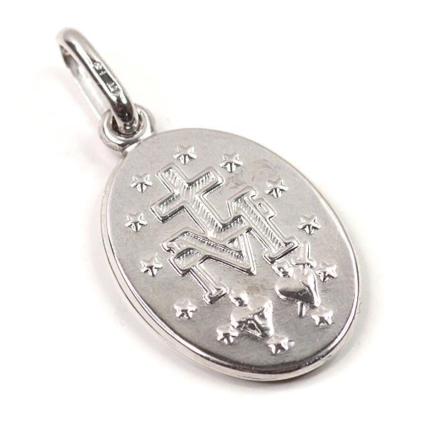 ウノアエレ UNOAERRE K18WG 聖母マリア メダイ ペンダントトップ 小