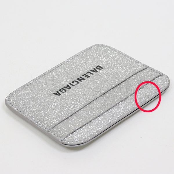 バレンシアガ BALENCIAGA カードケース シルバー 593812 イタリア製  