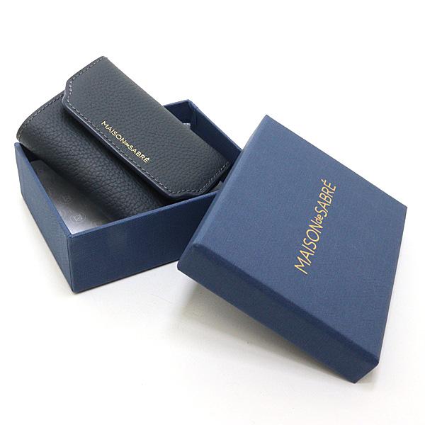 メゾンドサブレ MAISON de SABRE 三つ折りウォレット Graphite Sky 三