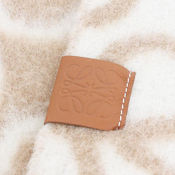 ロエベ アナグラム スカーフ アルパカ&ウールブレンド ベージュ