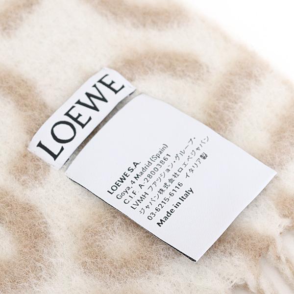 ロエベ アナグラム スカーフ アルパカ&ウールブレンド ベージュ