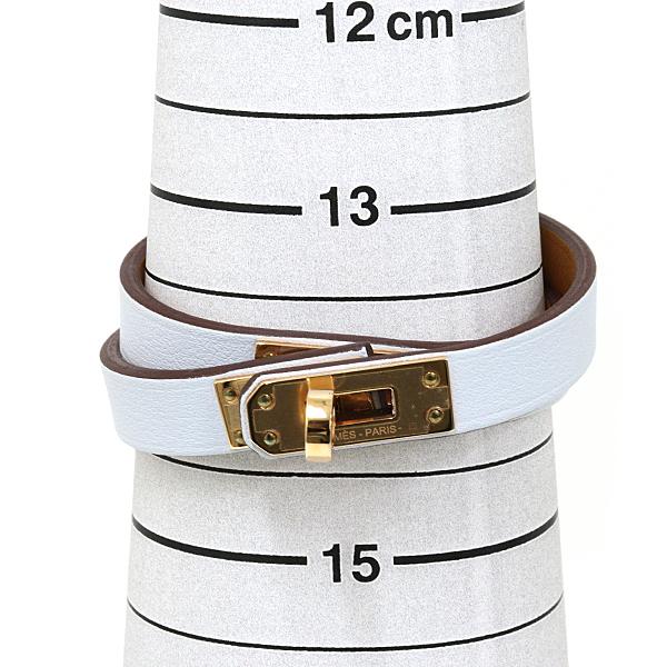 エルメス HERMES レザーブレスレット 《ミニ・ケリー》 ドゥブル