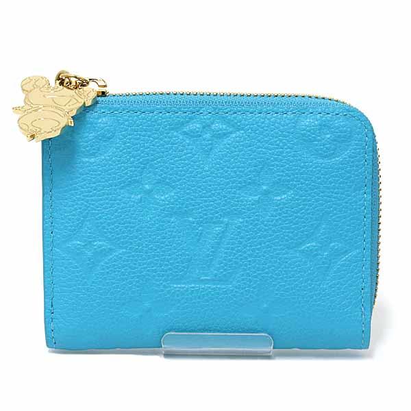 LOUIS VUITTON ルイ ヴィトン LV × TM ポルトフォイユ･ノア コンパクト 財布 モノグラム･アンプラント M13801 カビラブルー 【中古】S