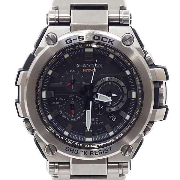 CASIO カシオ メンズ腕時計 G-SHOCK MTG-S1000 ブラック文字盤 電波ソーラー SS【中古】