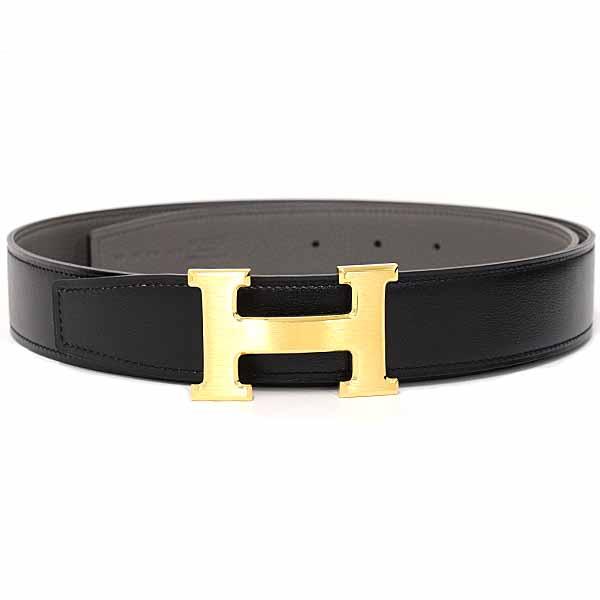 エルメス ベルトバックルH & レザーベルト 32 ボックスカーフ 135