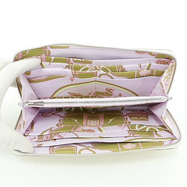 極美品 Hermès エプソン アザップ ロング シルクイン 財布 HERMES 極