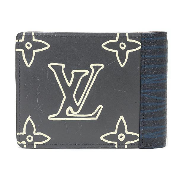 ルイ ヴィトン LOUIS VUITTON ポルトフォイユ･ミュルティプル パッチワーク 二つ折り財布 モノグラム･エクリプス M69699 【中古】Aランク_1
