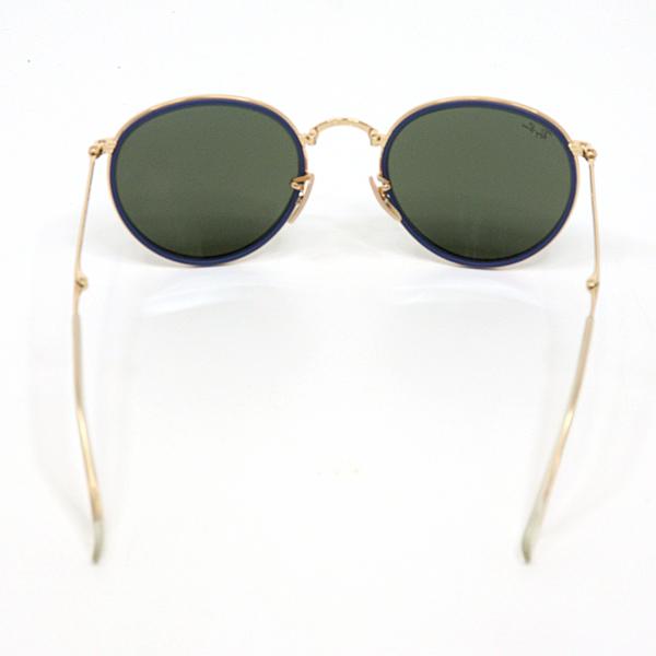 Ray-Ban レイバン サングラス RB3517 51□22 折りたたみ ボストン型 ブルー系【中古】Aランク_3