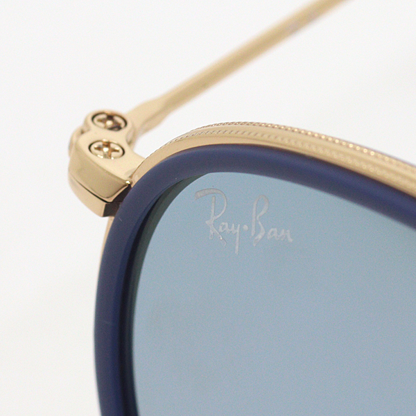 Ray-Ban レイバン サングラス RB3517 51□22 折りたたみ ボストン型 ブルー系【中古】Aランク_5