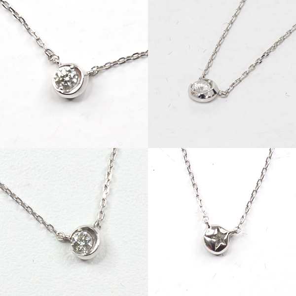 スタージュエリー STAR JEWELRY K18 ネックレス MOON SETTING 一粒 ...