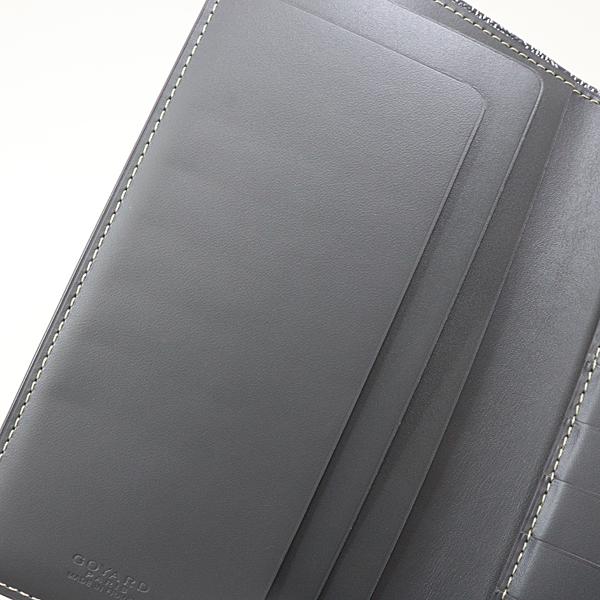 ゴヤール GOYARD 二つ折り 長財布 グレー ゴヤールディンキャンバス ロングウォレット【中古】Sランク