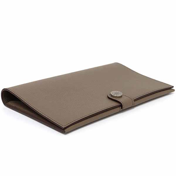 エルメス HERMES 財布 《R.M.S・トゥタンマン》 長財布 カードホルダー エヴァーカラー B刻印(2023年製) エトゥープ 【中古】Sランク