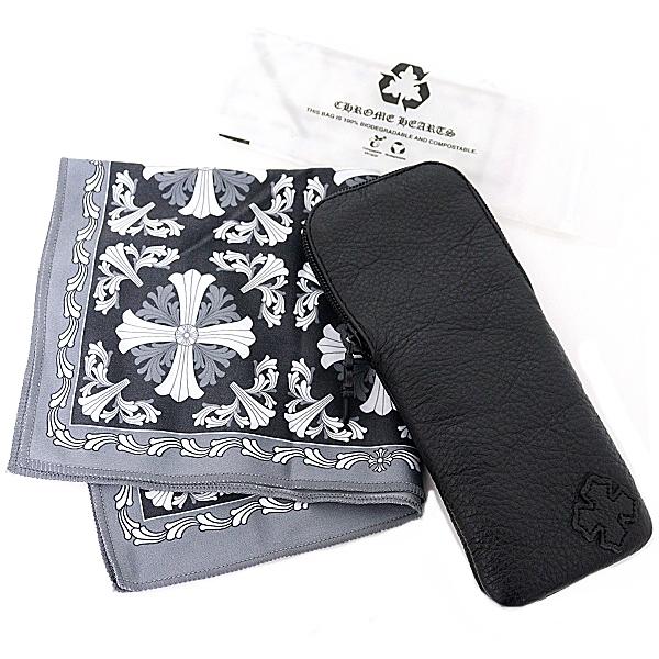 chrome hearts クロムハーツ メガネケース サングラスケース CHROME HEARTS クロムハーツ 眼鏡ケース ペンケース レザー 黒