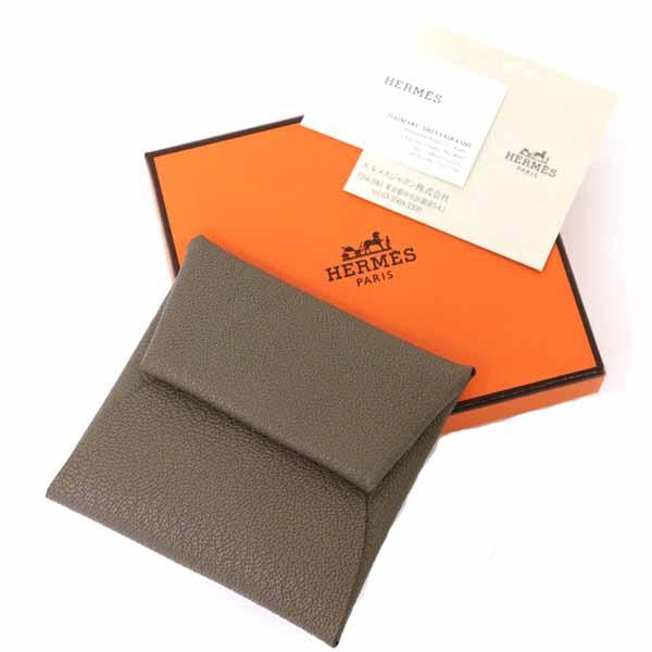 エルメス HERMES コインケース バスティア シェーブルミゾル エトゥープ B刻印(2023年製)  小銭入れ 財布 未使用品_1