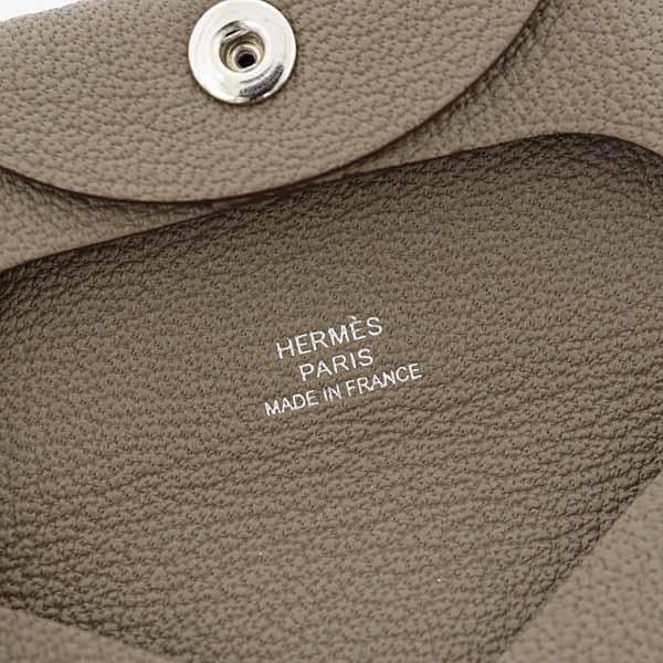 エルメス HERMES コインケース バスティア シェーブルミゾル エトゥープ B刻印(2023年製)  小銭入れ 財布 未使用品_4