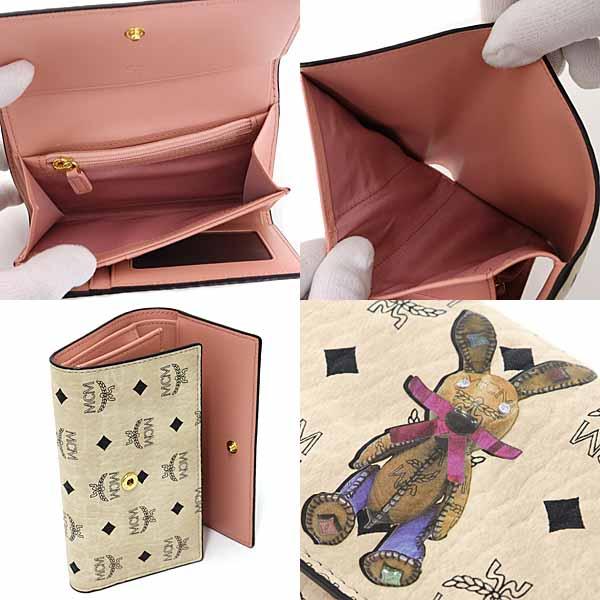 MCM 新品 パトリシアスタッズ付き三つ折り財布ヴィセトスウォレット