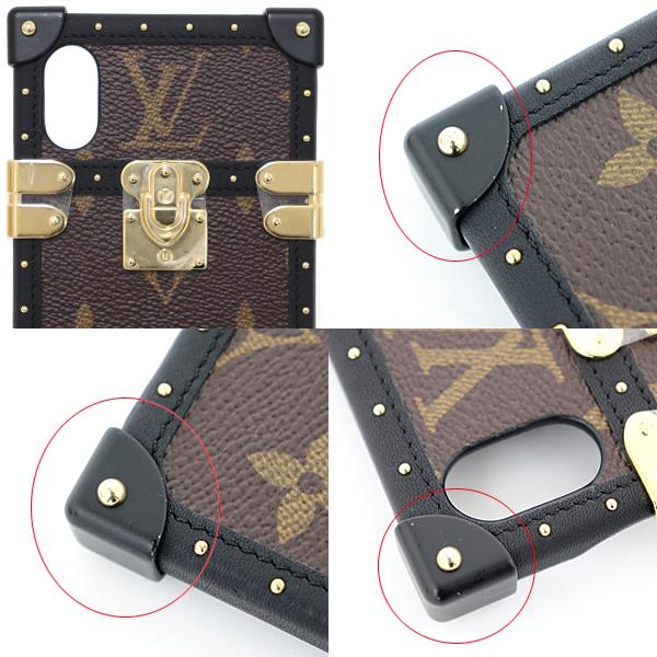 ルイ・ヴィトン LOUIS VUITTON アイ トランク ライト iPhone X/XS モノグラム M67893 ブラウン ゴールド金具 【中古】Aランク 残りわずか!!]LOUIS VUITTONアイ・トランク ライト IPHONE X/XS