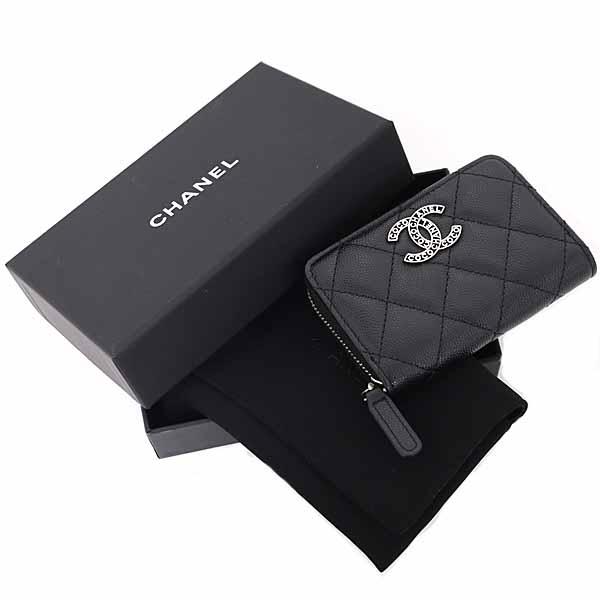 シャネル CHANEL ジップ コインパース カードケース コインケース ココ  