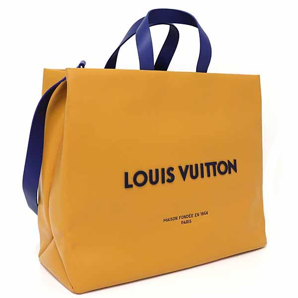 ルイ ヴィトン LOUIS VUITTON ショッパー･トート MM ショルダーバッグ 2way レザー M24457 サフラン Safran 【中古】Aランク