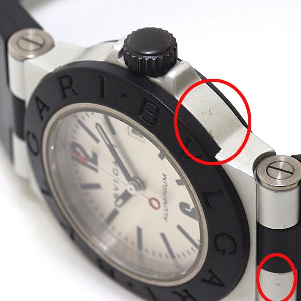 ブルガリ BVLGARI レディース腕時計 アルミニウム AL29TA シルバー文字