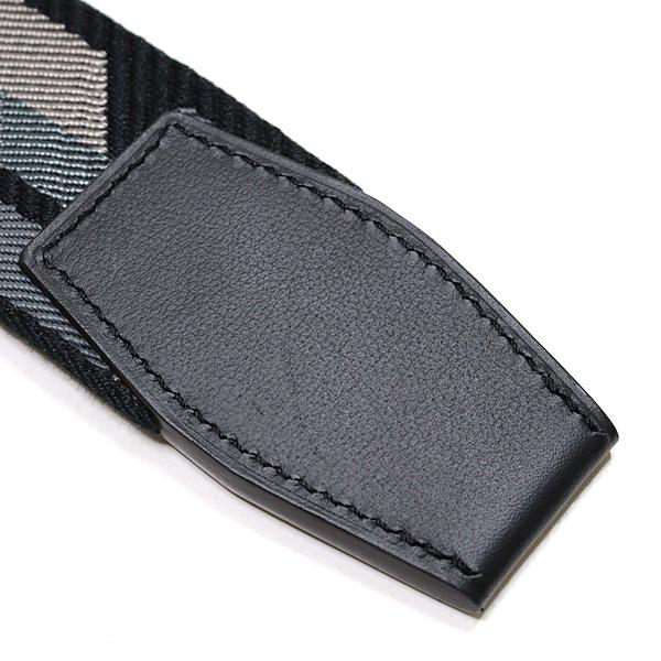 エルメス HERMES ダブルDリング キャンバスベルト ブラック×グレー シルバー金具 Y刻印(2020年製) 【中古】_3