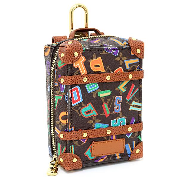 ルイ ヴィトン LOUIS VUITTON モノグラム・レターズ ミニ バックパック トランク バッグチャーム キーホルダー MP3017 【中古】Aの通販は