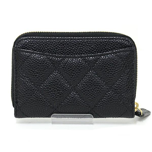 シャネル CHANEL クラシック ジップ コインパース コインケース グレインド カーフスキン AP0216 ブラック ゴールド金具 未使用品_2