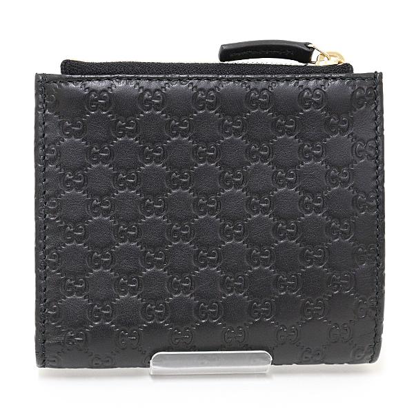 グッチマイクログッチシマ GUCCI グッチ マイクロシマ 二つ折り 札入れ